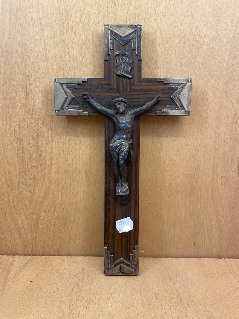 Crucifix en bois métal Comptoir du Broc webstore