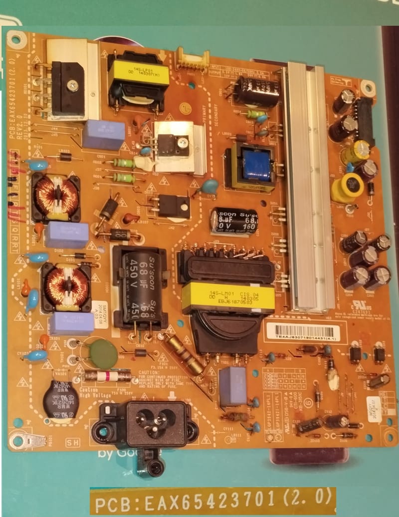 EAX65423701 2 0 FUENTE POWER SUPPLY BOARD LG 42LB650V ZN