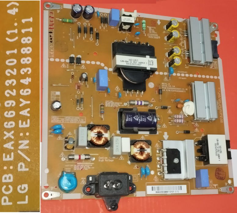 EAX66923201 1 4 EAY64388811 PLACA POWER SUPPLY BOARD LG 49UH6207 ZA