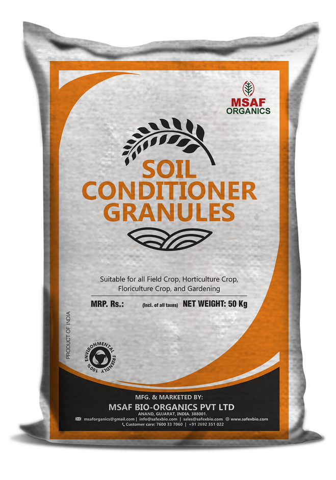 SOIL CONDITIONER GRANULES MSAF BIO ORGANICS PVT LTD