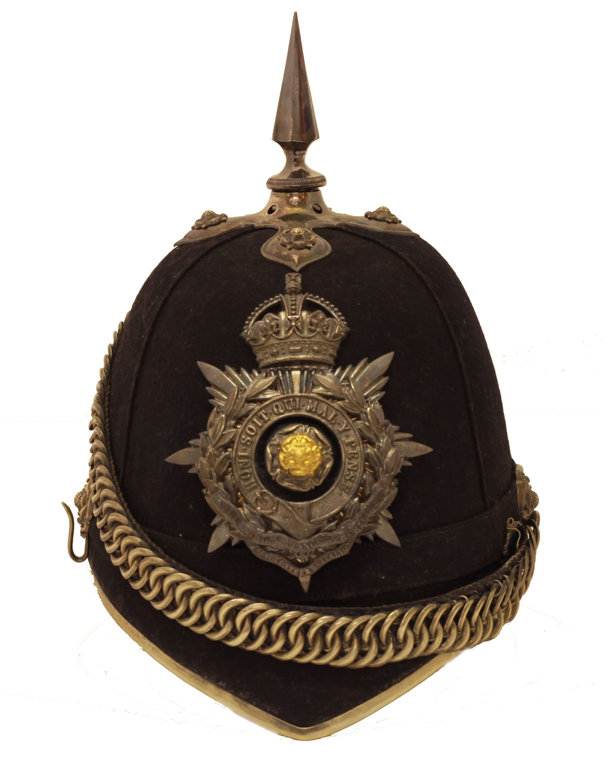 2nd Volunteer Battalion Officers Helmet Plate 1902 to 1908
