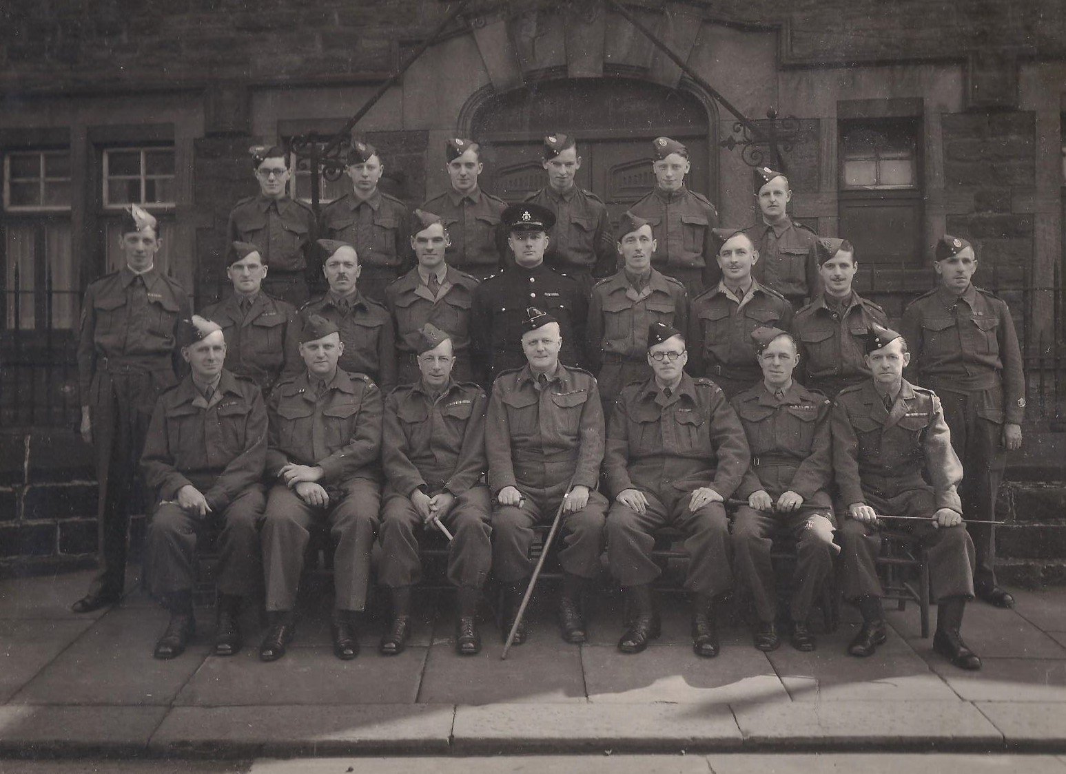 Barnsley Home Guard WW2 Outside Eastgate Drill Hall