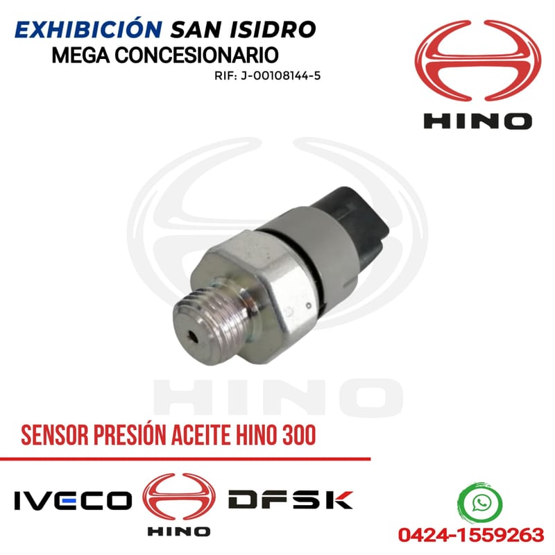 SENSOR PRESION ACEITE HINO 300