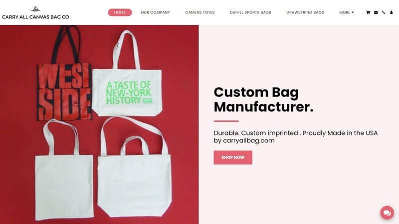 Carry-all canvas Bag co.