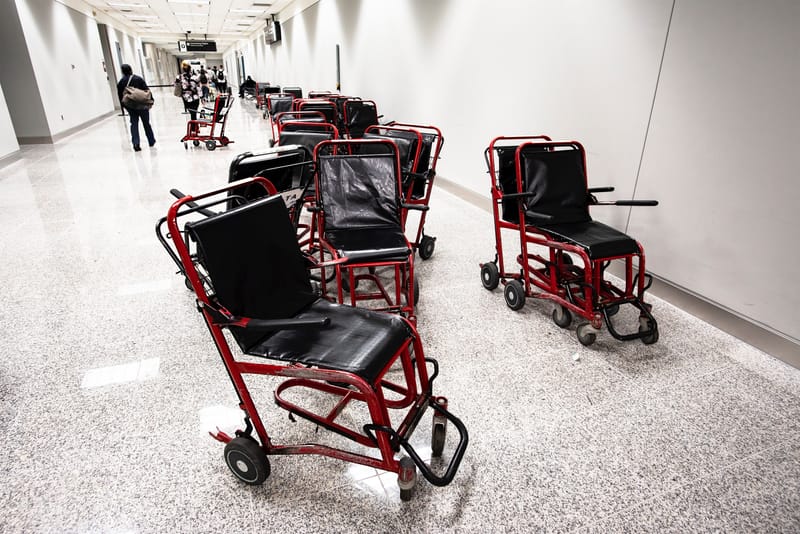 The slaughter of wheelchairs by airports and airlines and how it