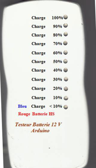 Testeur de batterie au plomb 12 V