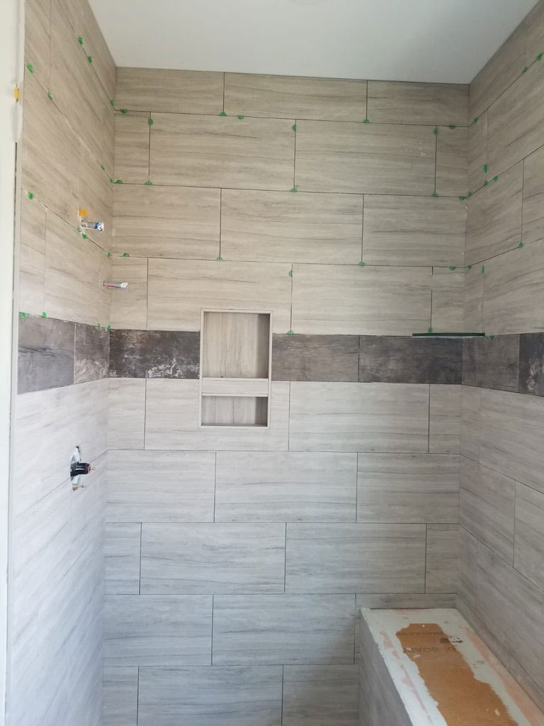 Bathroom Shower Finished Tile L.S. Cleaning Services