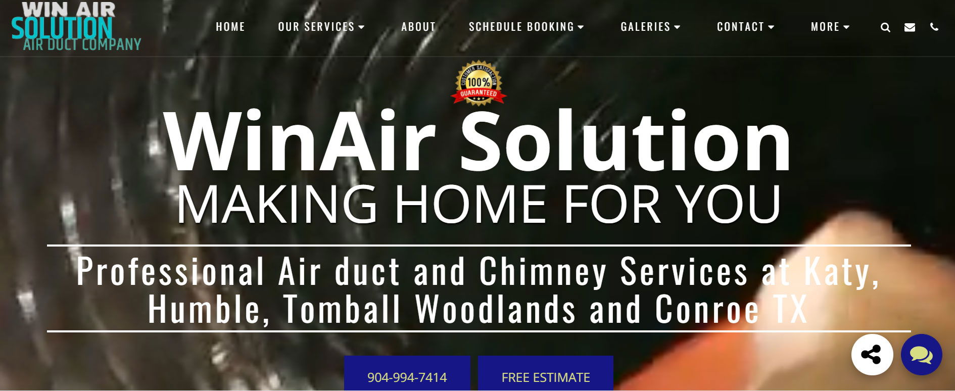 Air duct and Chimney Services at Katy