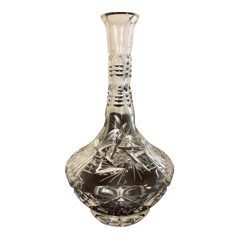 Cut Glass Crystal Pinwheel Decanter - The Old Church on Falls