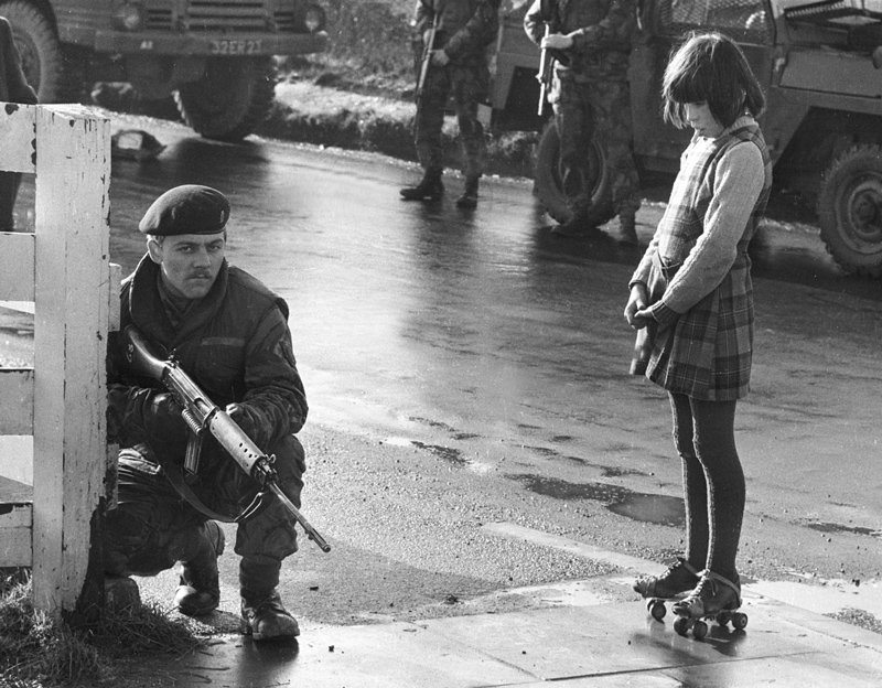 Clive Limpkin - Girl skater, Northen Ireland 1972