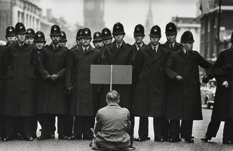 Don McCullin - Protester, Cuban missile crisis, Whitehall, London 1962