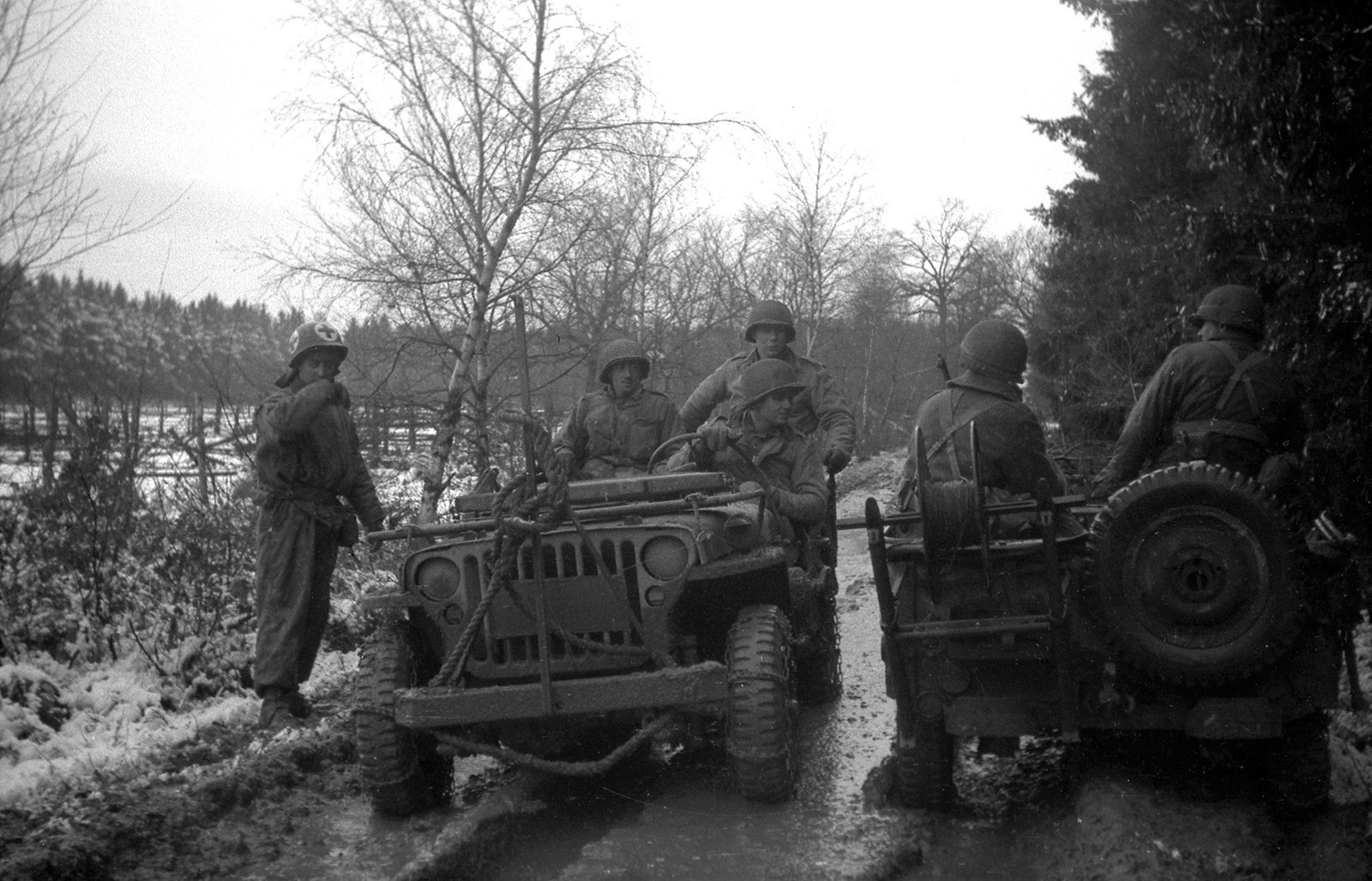 Tony Vaccaro - F Company Jeep, Hurtgen Forest 1944