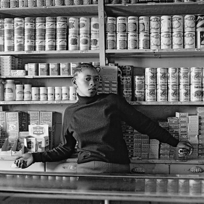 David Goldblatt - Shop assistant, Orlando West, Soweto 1972