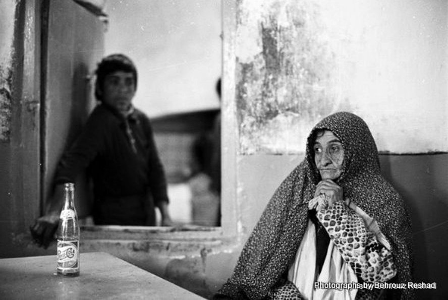 Behrouz Reshad - Old woman and Pepsi Cola, Hussein Abad, Iran 1976
