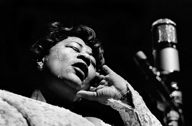 Herman Leonard - Ella Fitzgerald, Olympia Theatre, Paris 1960