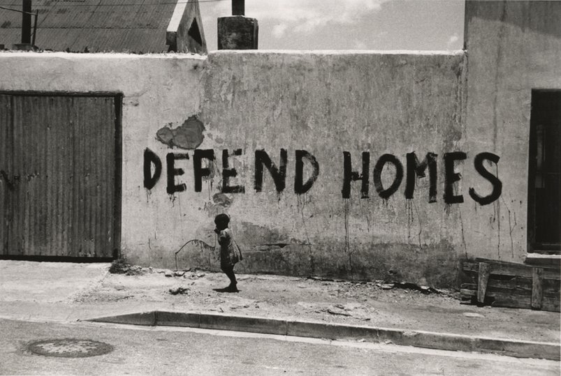 Dan Weiner - Graffiti protesting the government's removal and resettlement of Africans to reserves, Sophiatown, South Africa 1954