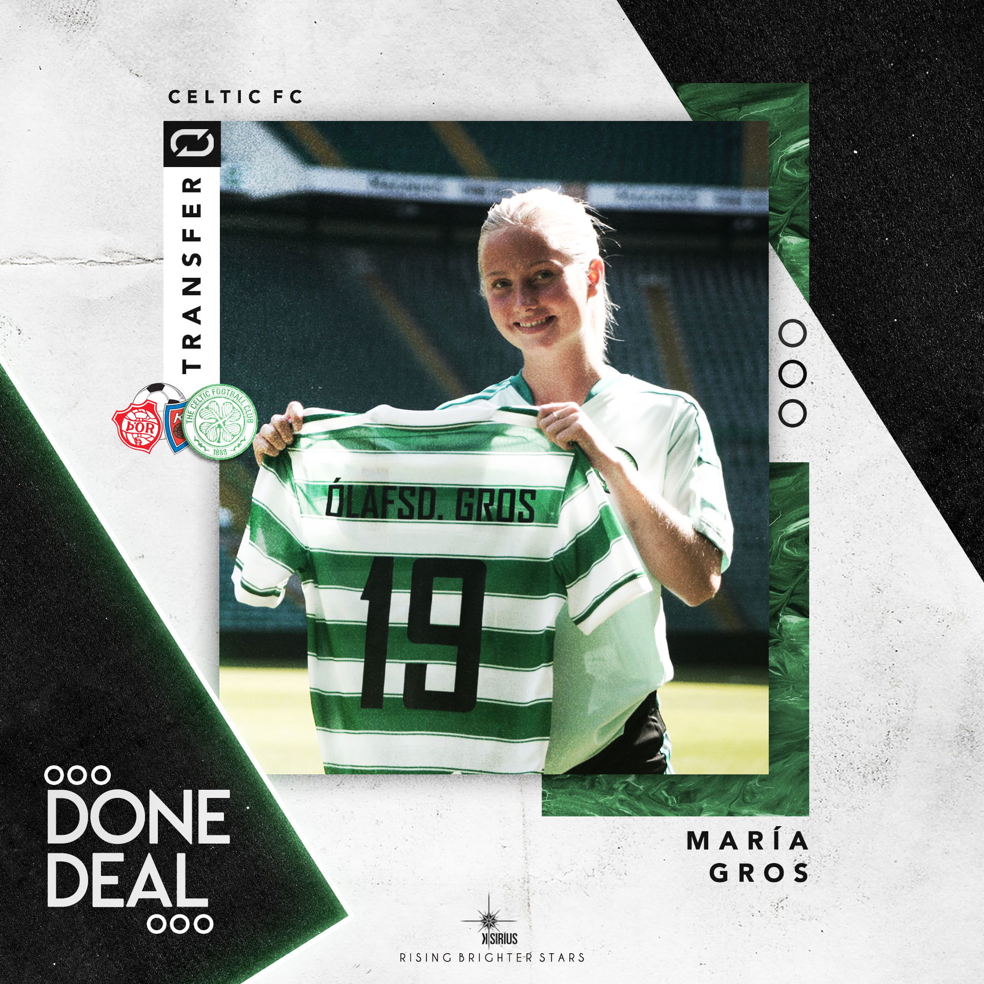 Signing: Maria Catharina Gros with Celtic F.C.