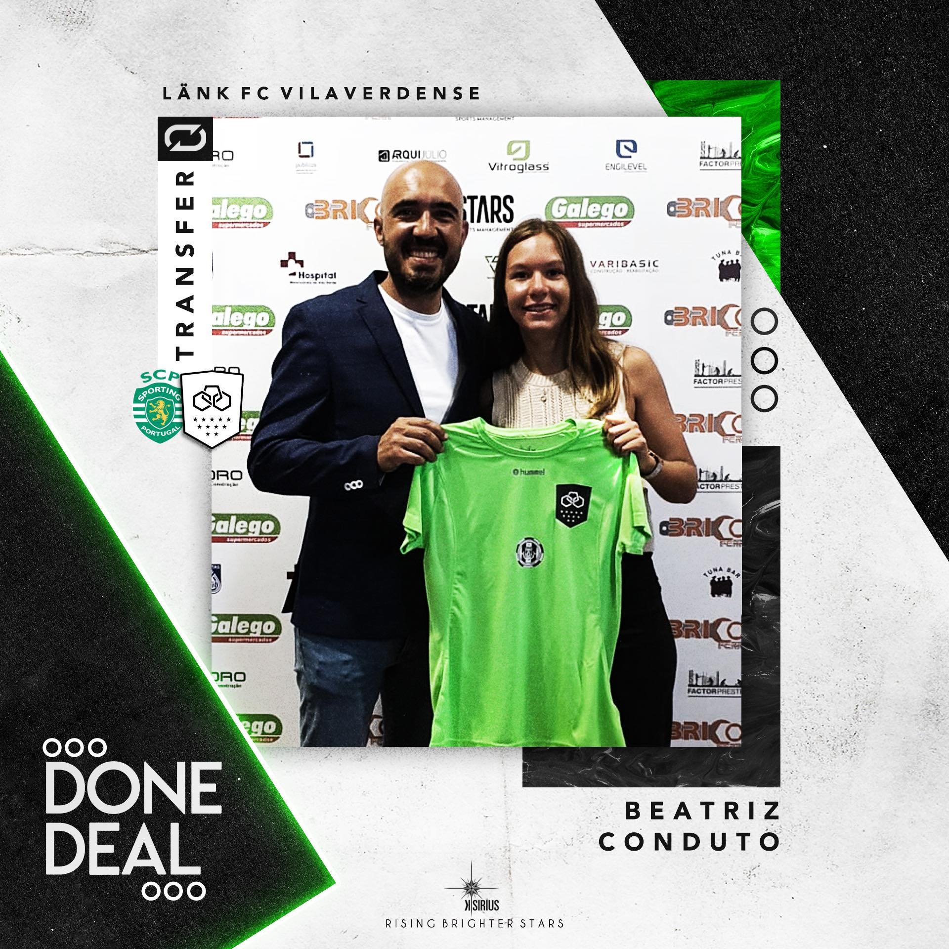 Signing: Beatriz Conduto with Länk F.C. Vilaverdense