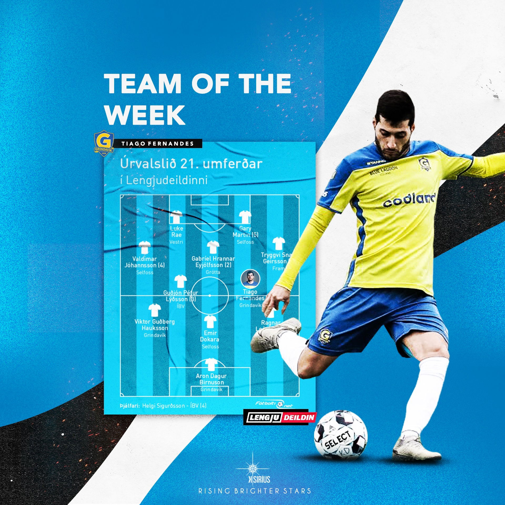 Team of the Week: Tiago Fernandes (UMF Grindavík)