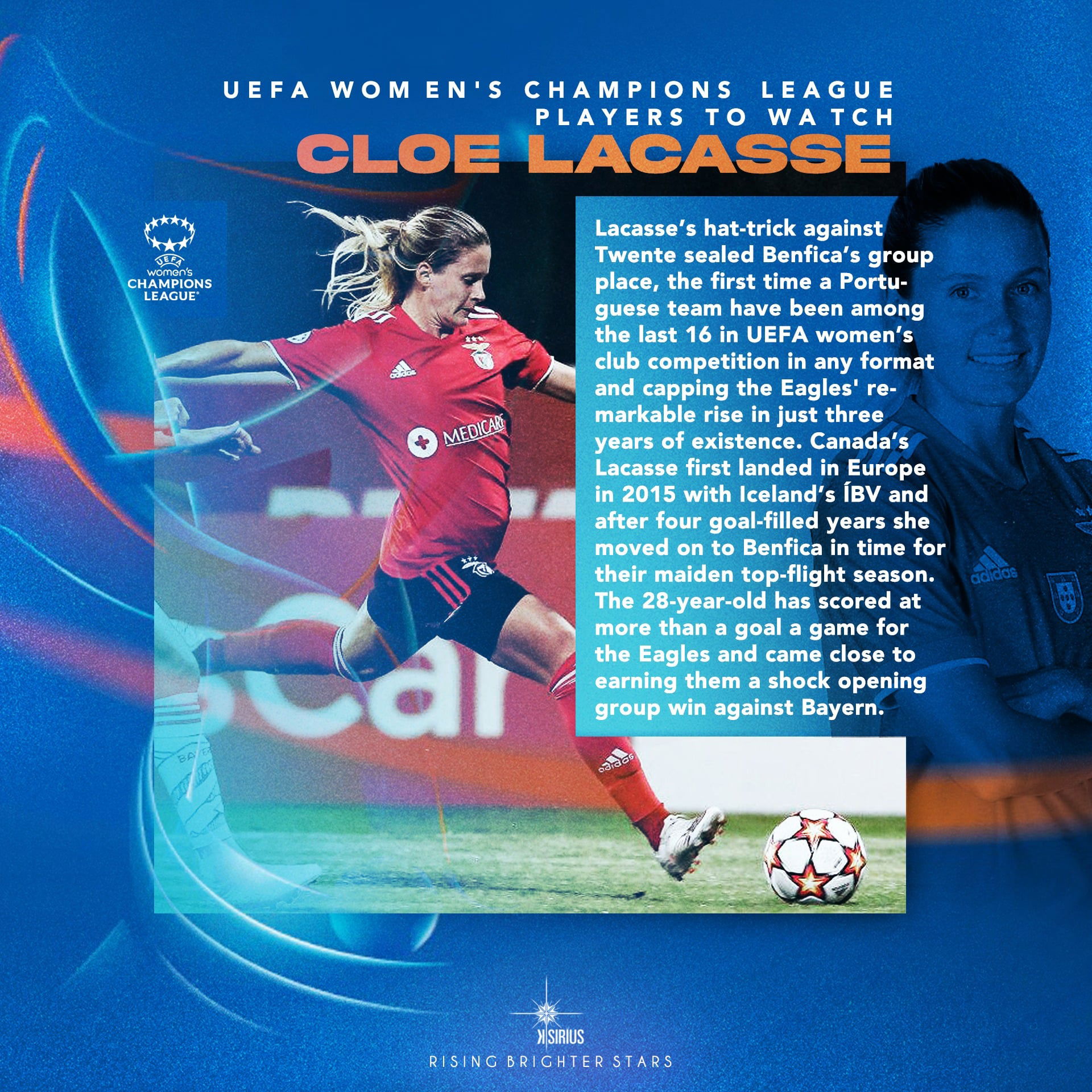 Press: Cloe Lacasse in UEFA
