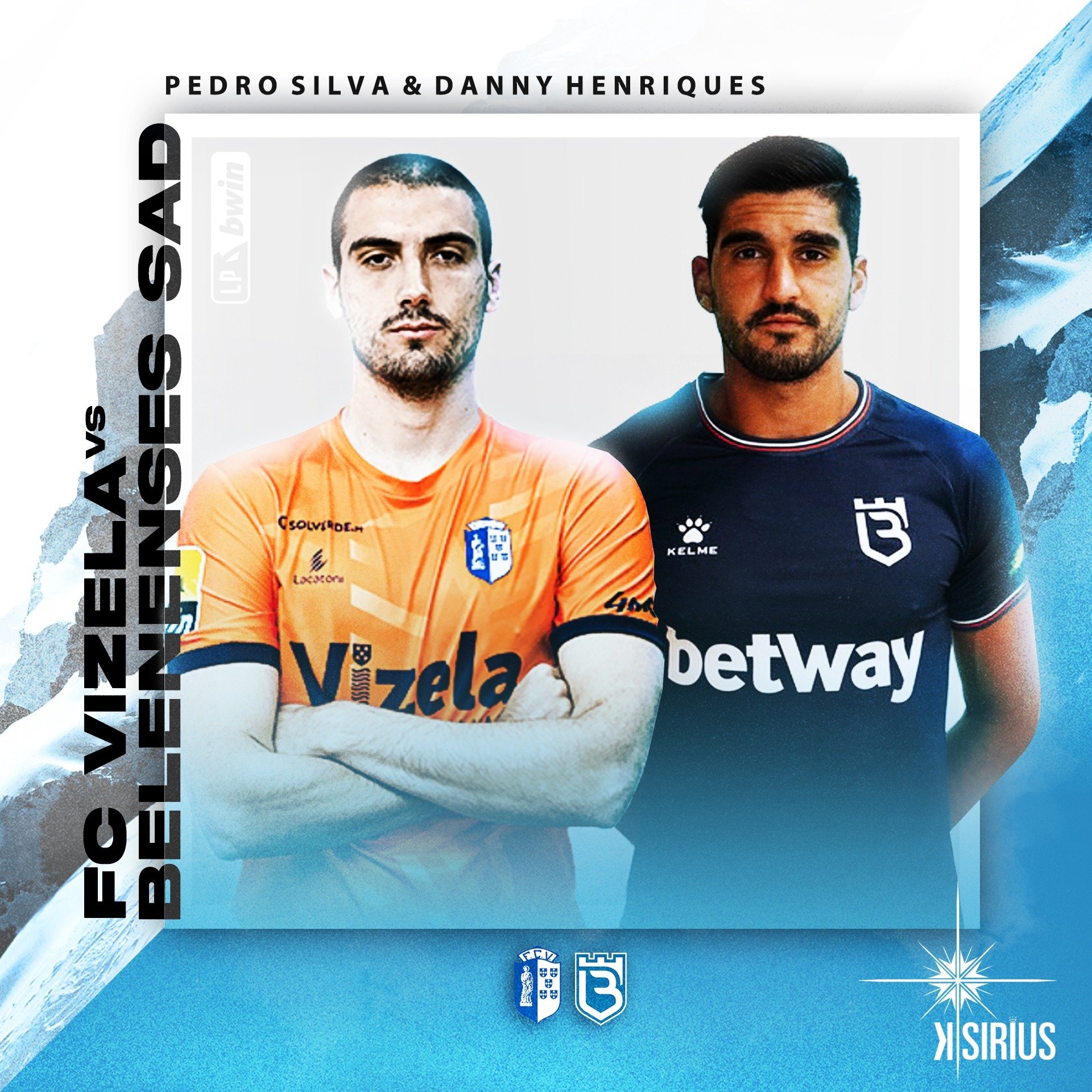 Game: Pedro Silva (F.C. Vizela) and Danny Henriques (Belenenses Futebol SAD)