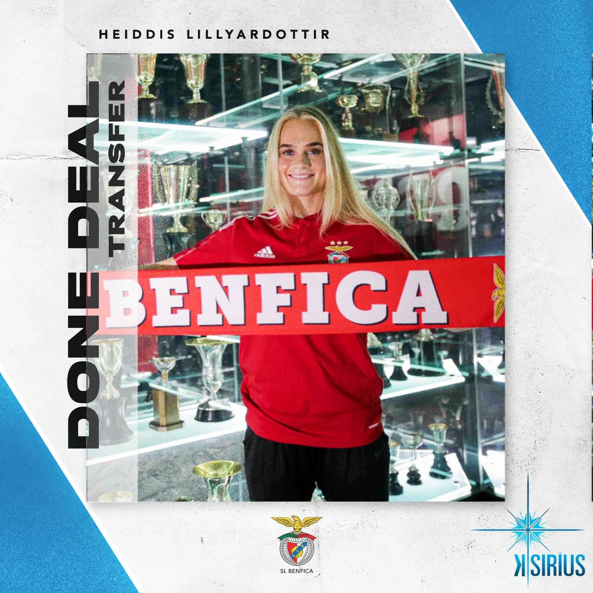 Transfer: Heiðdís Lillýardóttir to S.L. Benfica