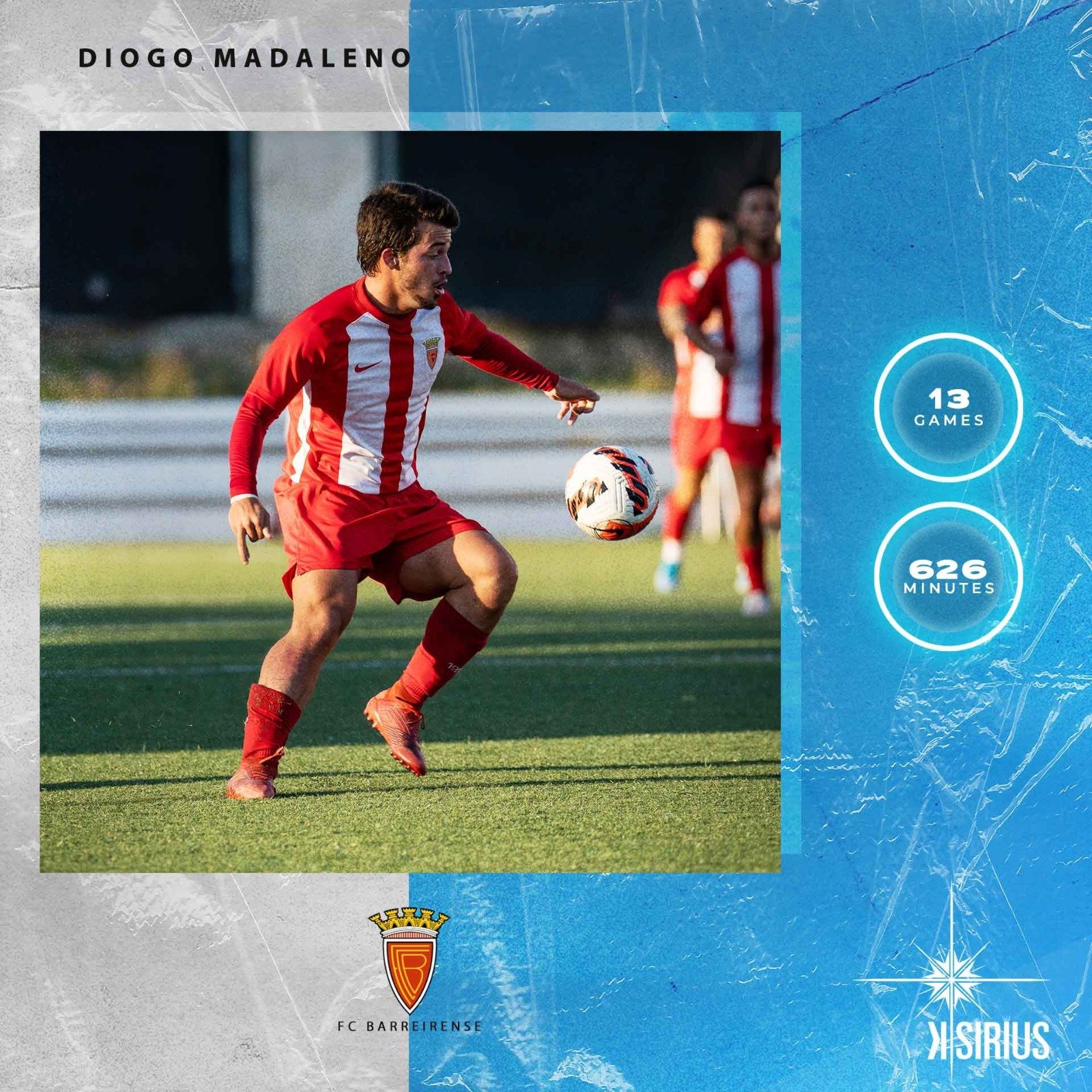 Stats: Diogo Madaleno (FC Barreirense)