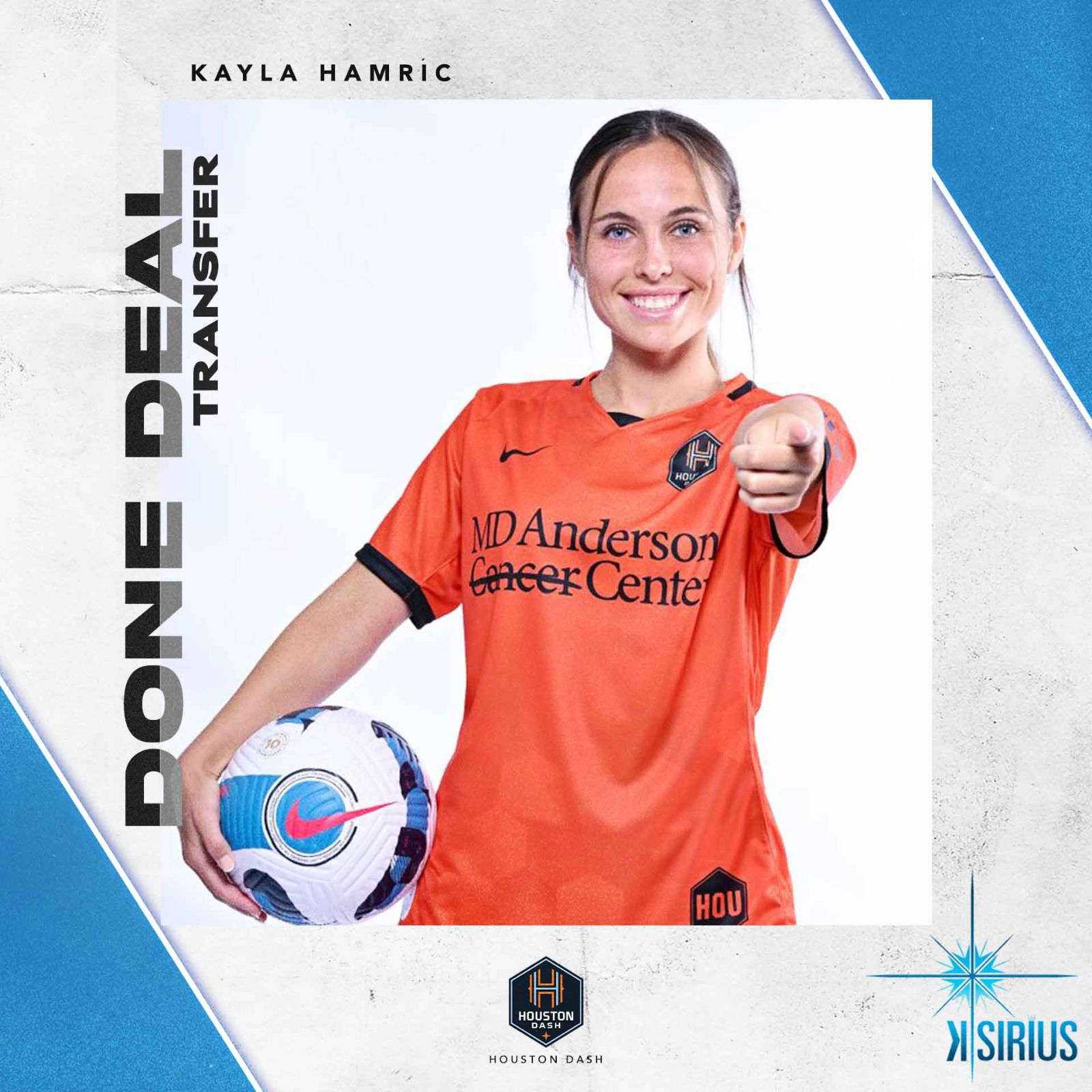 Transfer: Kayla Hamric (Houston Dash)