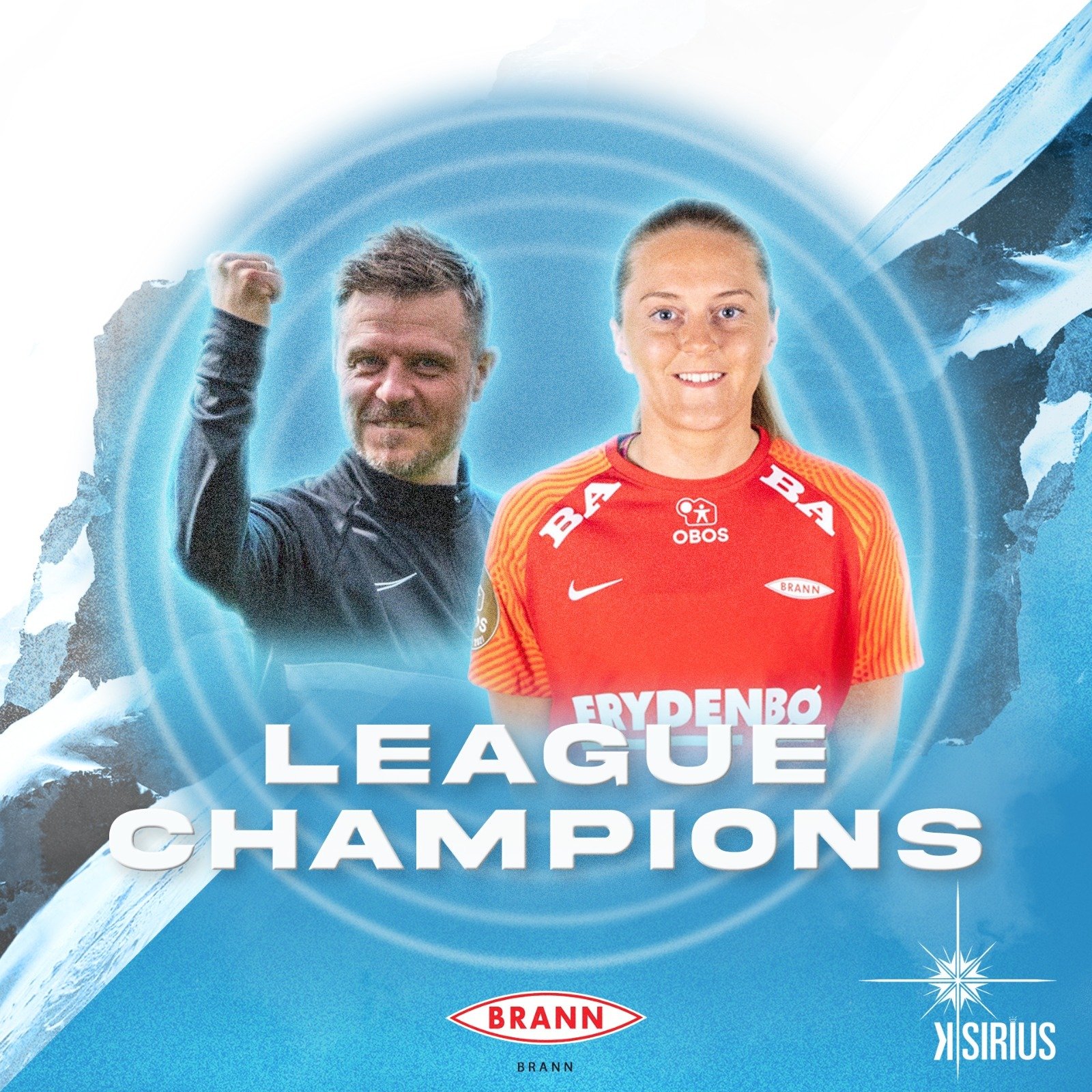 Champions: Maria Brochmann (SK Brann Kvinner) and Alexander Straus (FC Bayern München)