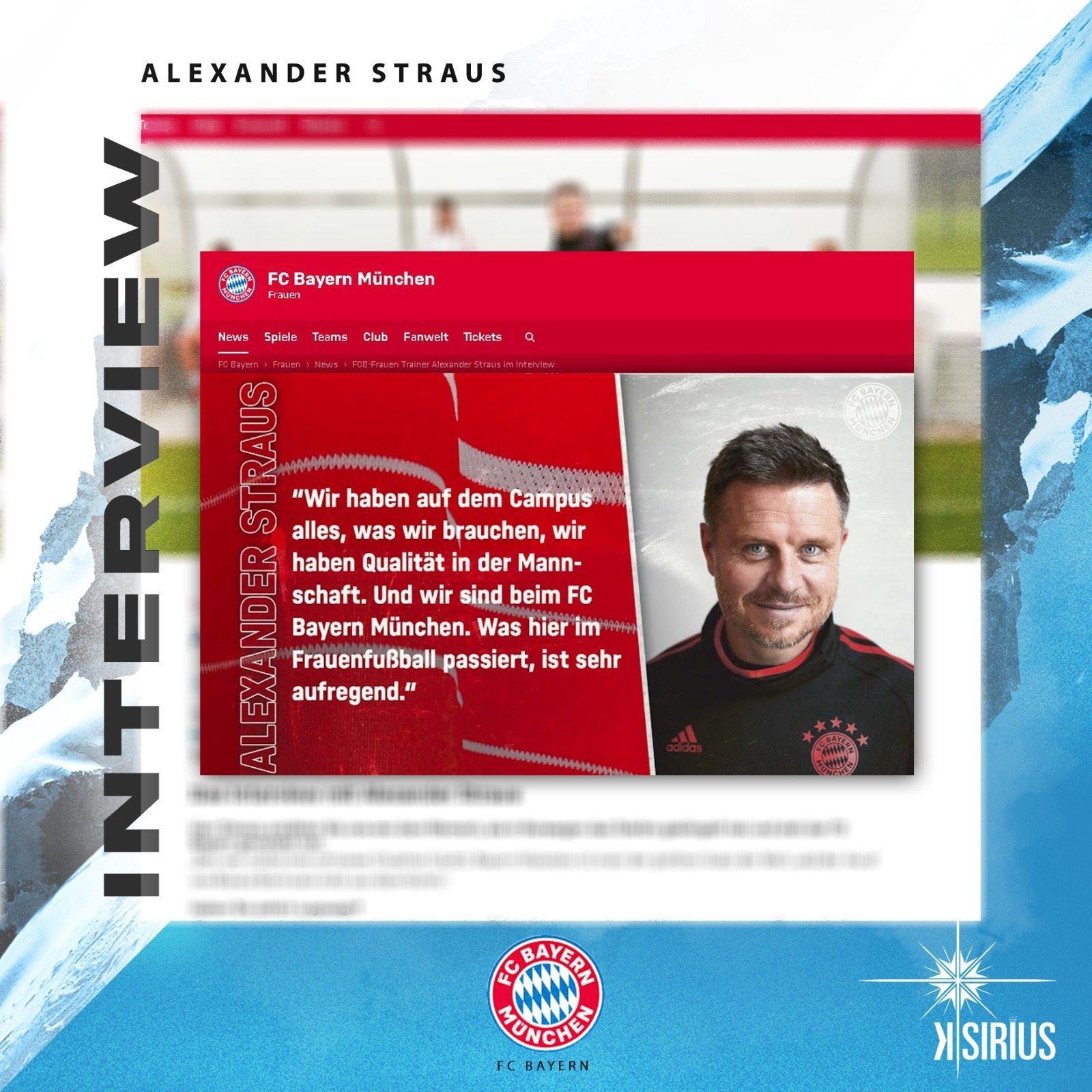 Interview: Alexander Straus (FC Bayern München)