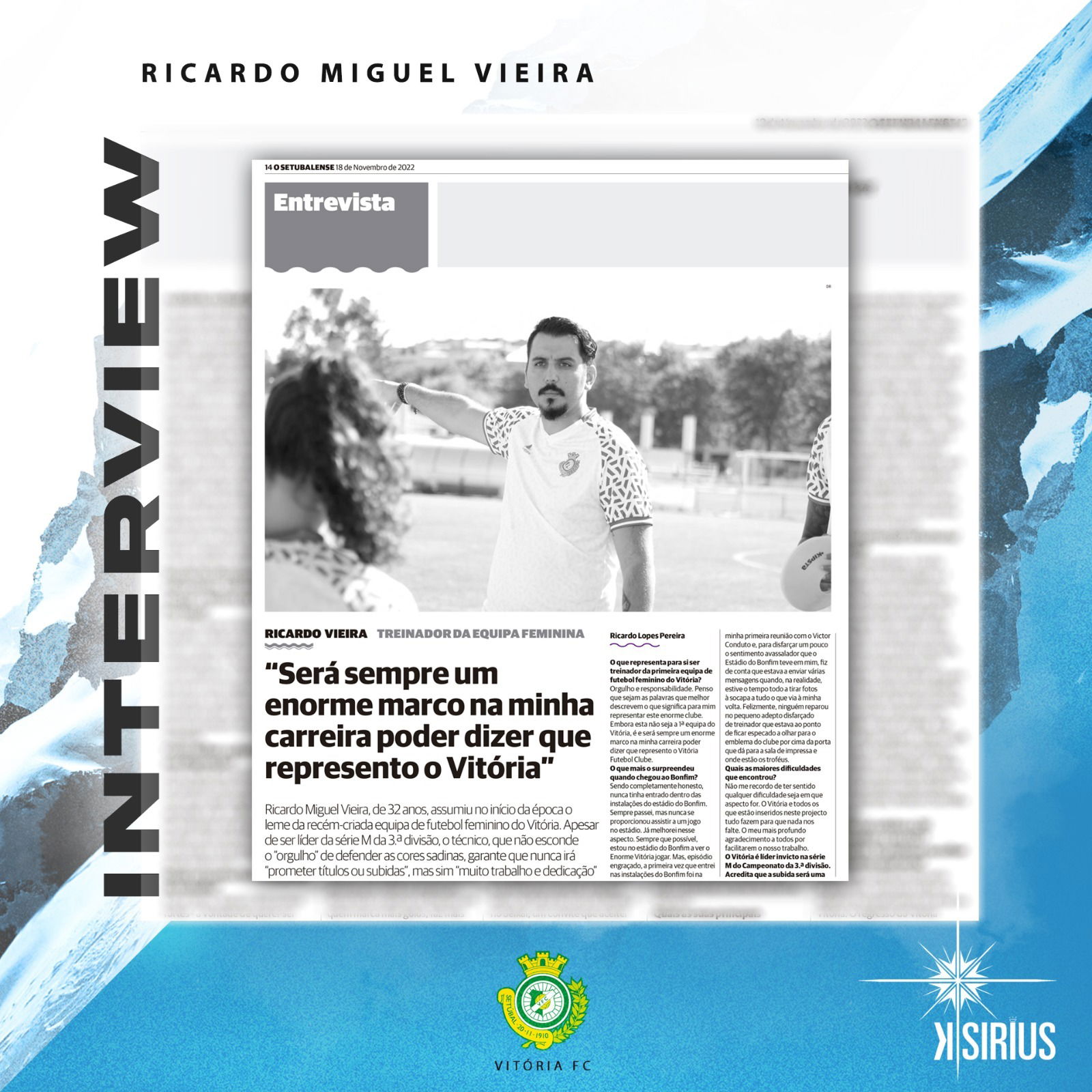 Interview: Ricardo Miguel Vieira (Vitória FC)