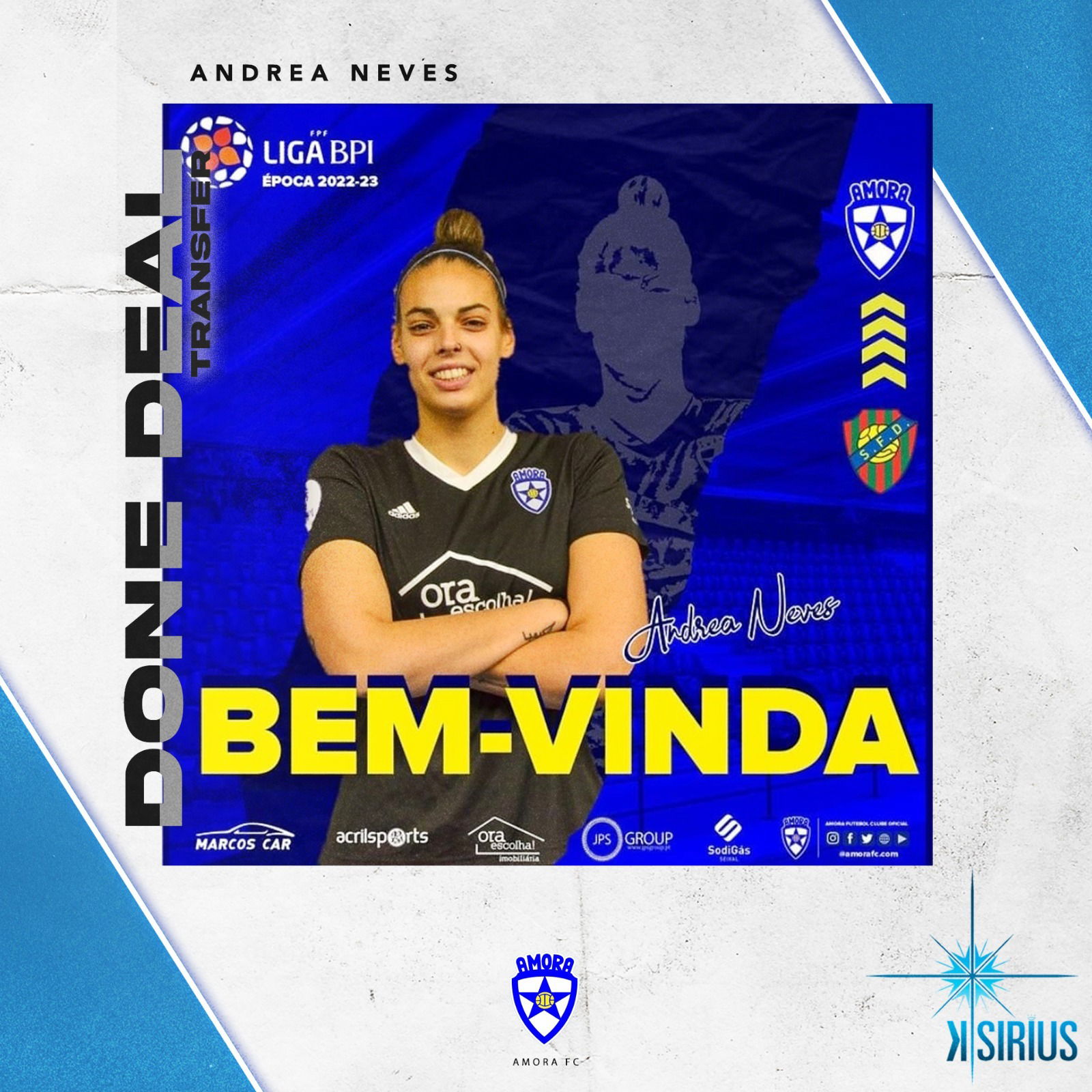 Transfer: Andrea Neves (Amora FC)