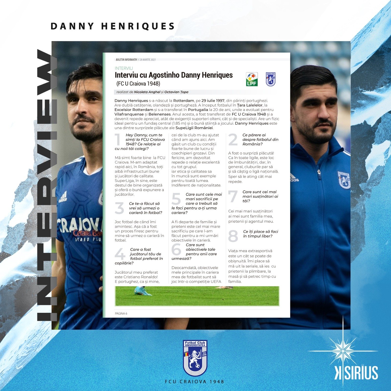 Interview: Danny Henriques (FC Universitatea Craiova)