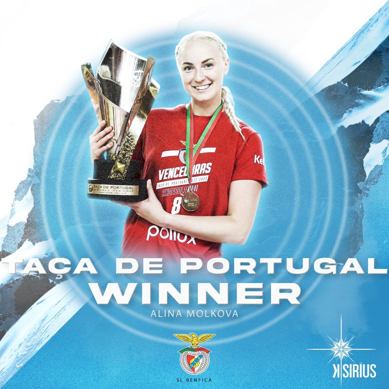 Champion: Alina Molkova (SL Benfica)