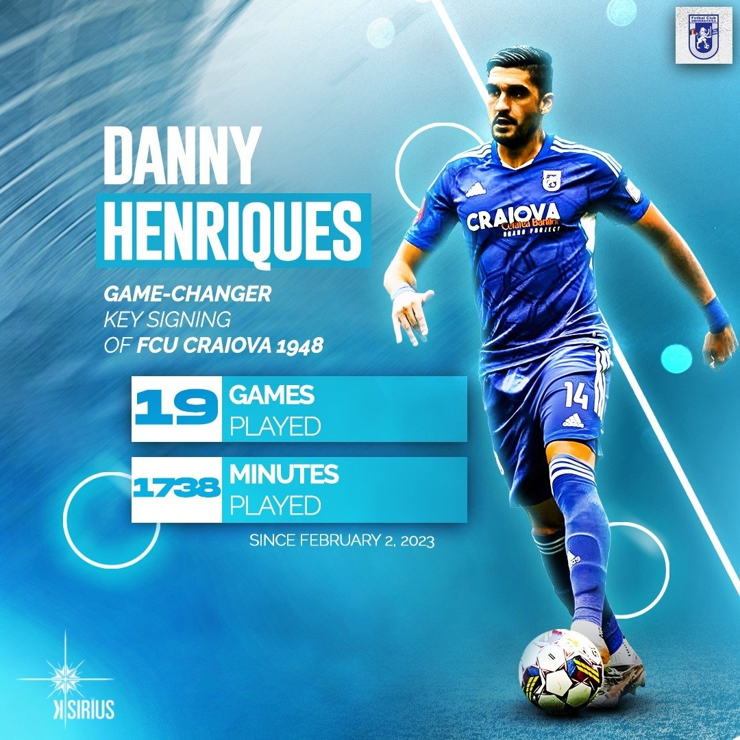 Stats: Danny Henriques (FC Universitatea 1948)