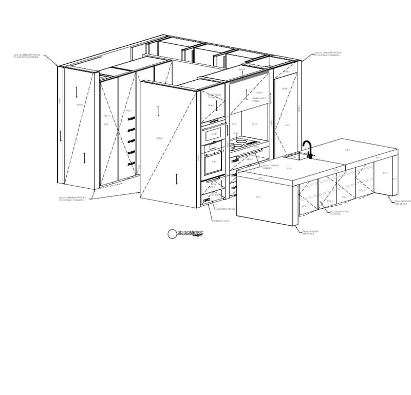 Residential Kitchen & Island Bench PM DRAFTING AND DESINGS