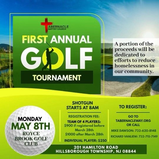 Tabernacle First Annual Golf Tournament