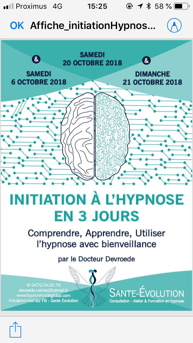 initiation à l'hypnose en 3 jours