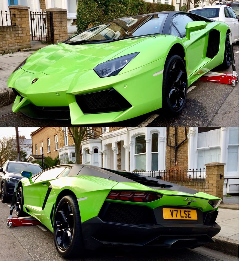 Lambourgini Aventador LP700/4 - Gloss Black Powder Coating ...