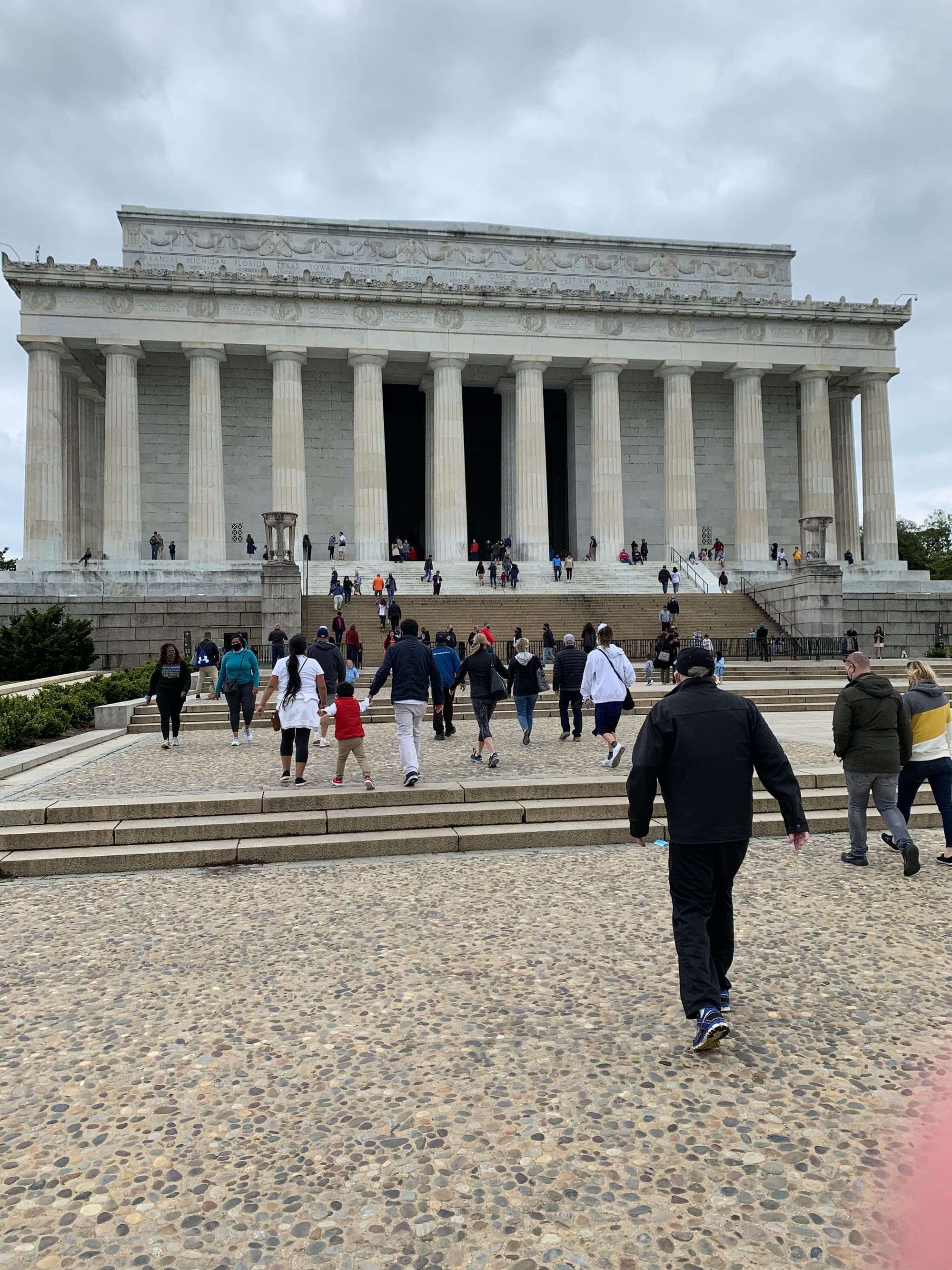 Approach to the Lincoln Memorial
