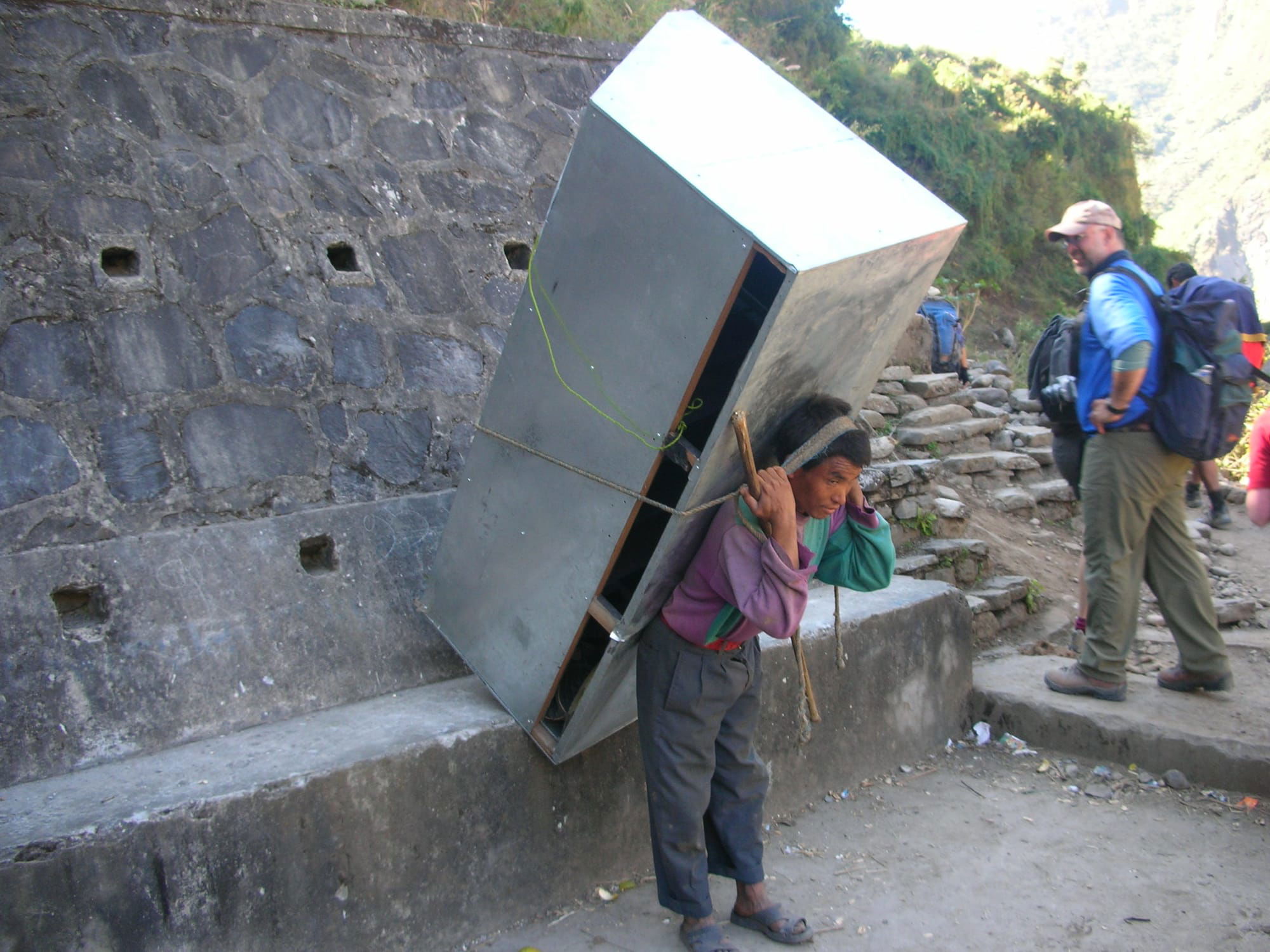 A COLD COUNTER BEING DELIVERED