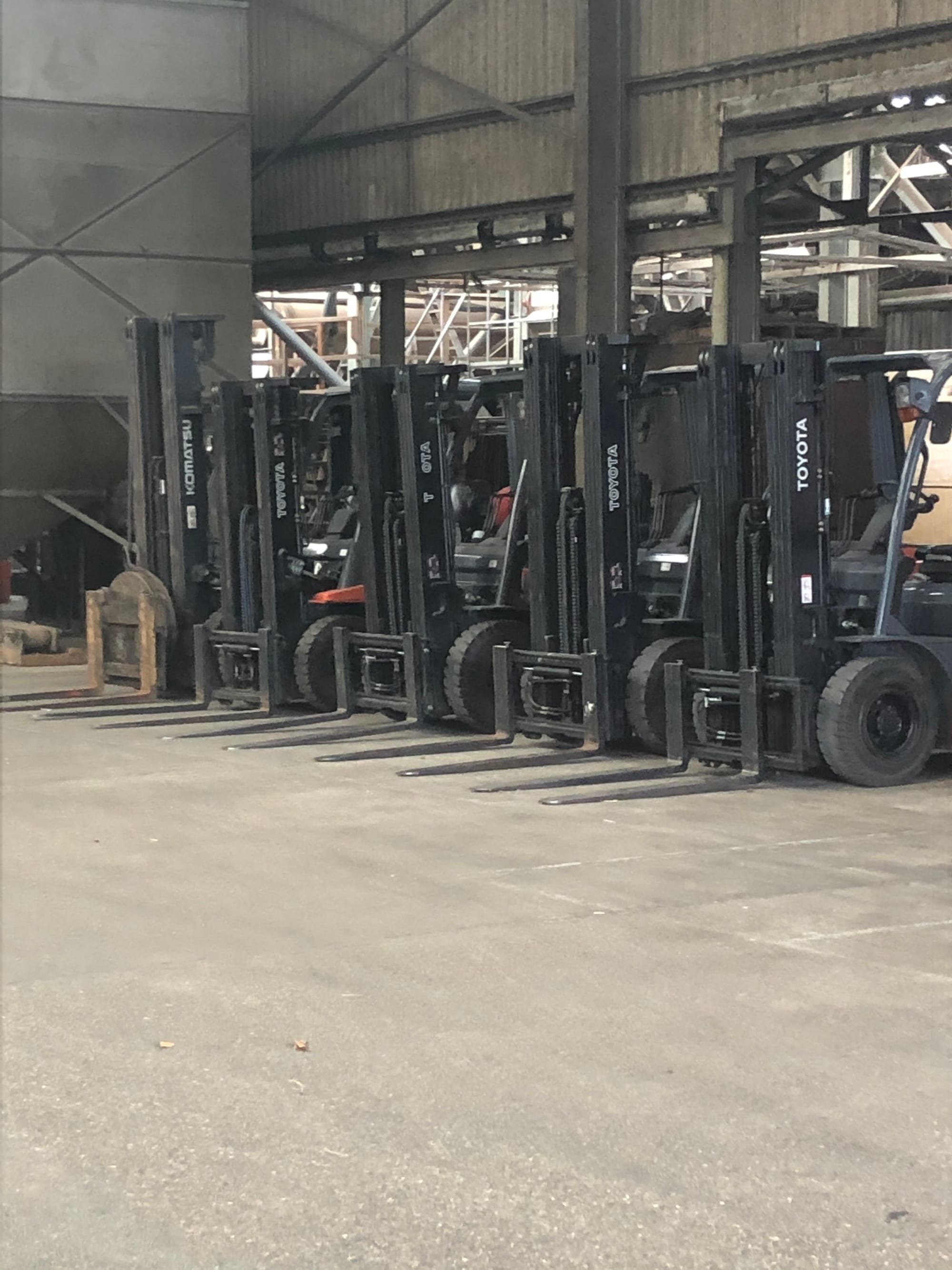 Fork lifts all serviced and ready for the season