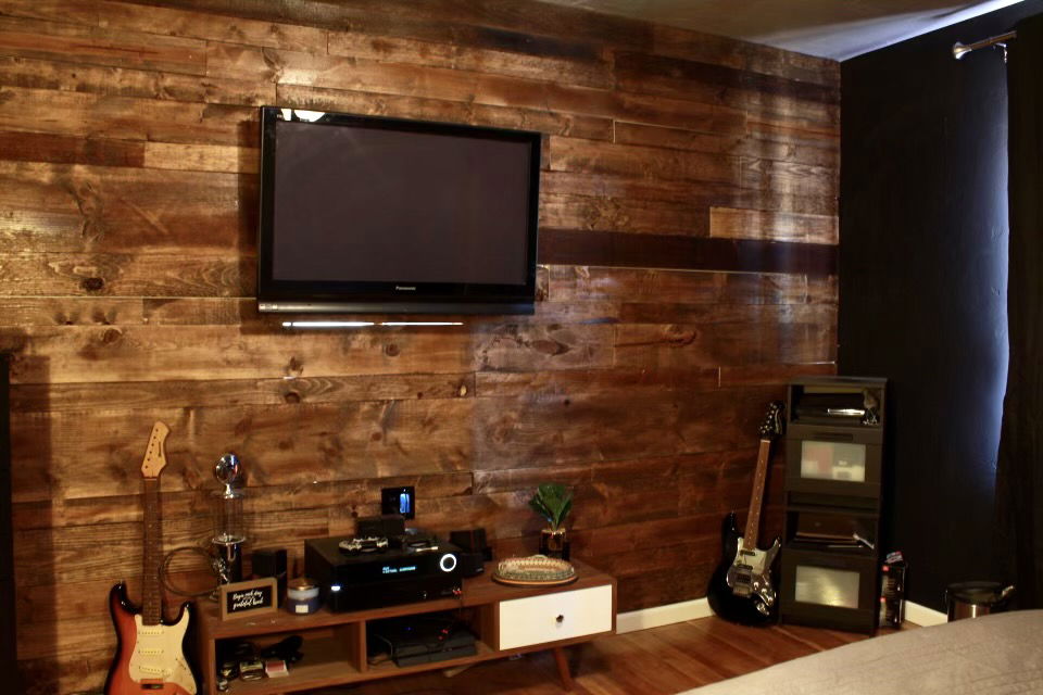 Reclaimed Wood Feature Wall Proconcepts Construction And Design Llc 2779