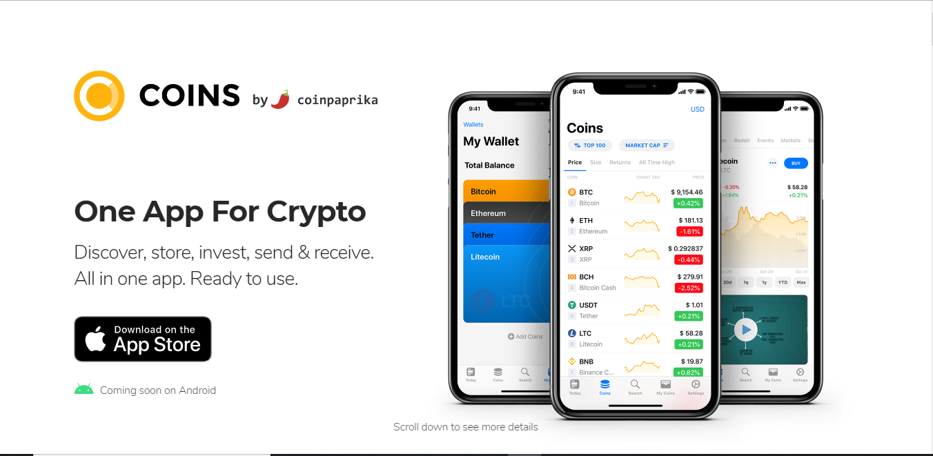 Coins App/Wallet by Coinpaprika