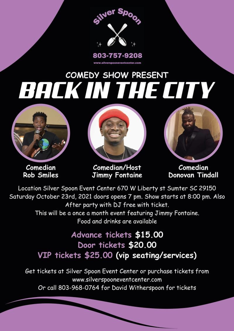 Comedy Show Presents: "Back In The City"