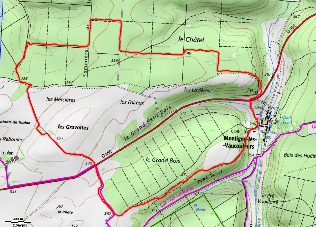 MONTIGNY-lès-VAUCOULEURS 9,6 km