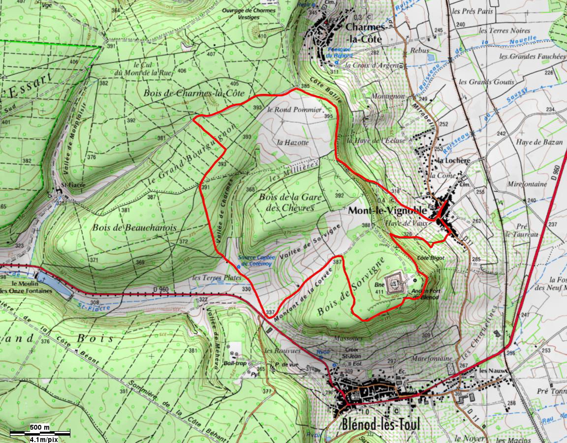 MONT-le-VIGNOBLE P 8,6 km