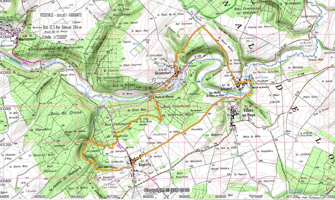 ROGEVILLE 1 - 12,5 km