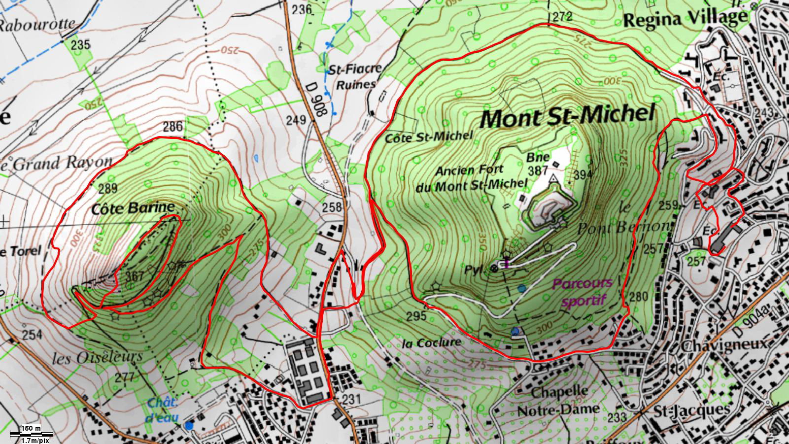 CROIX-de-METZ 12,4 km