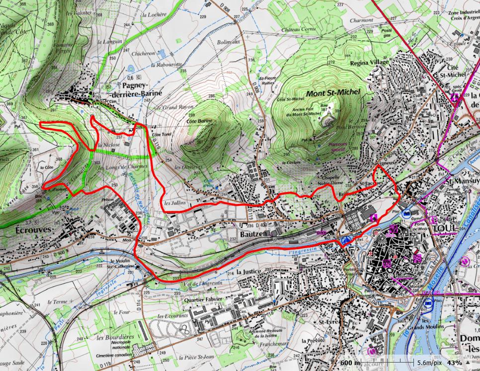 Toul Arsenal - 13,8 km